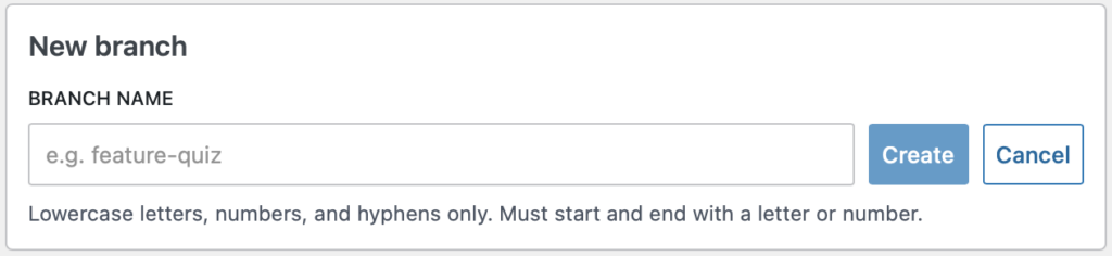 The new branch form